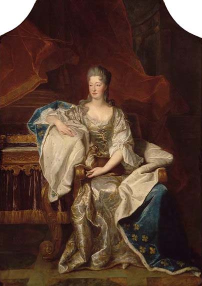 Full portrait of Marie Anne de Bourbon Dowager Princess of Conti